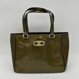 Pre-owned Celine As Shown Shoulder Bags Triomphe Patent HandBag AI124
