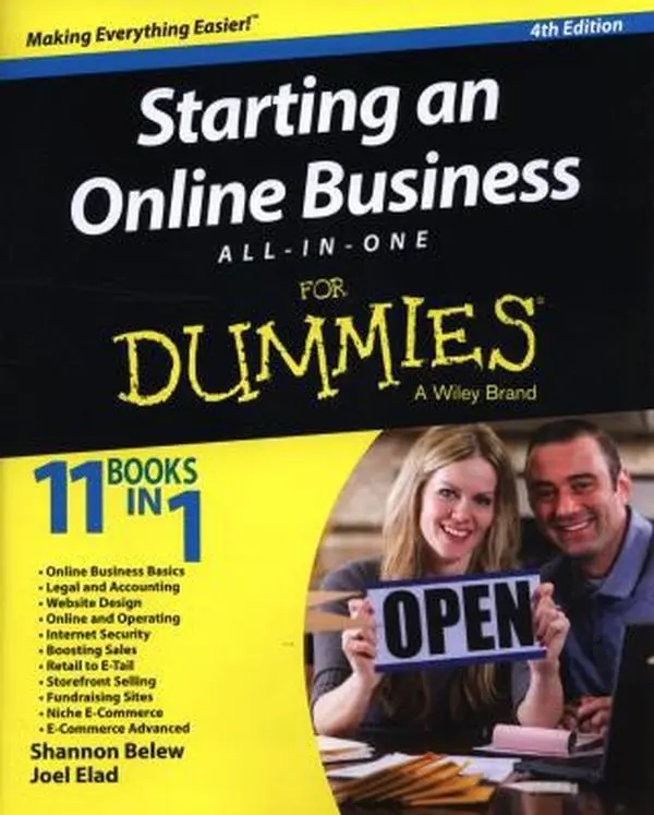 USED Book - Starting an Online Business All-in-One for Dummies by Shannon Belew (Paperback) - english