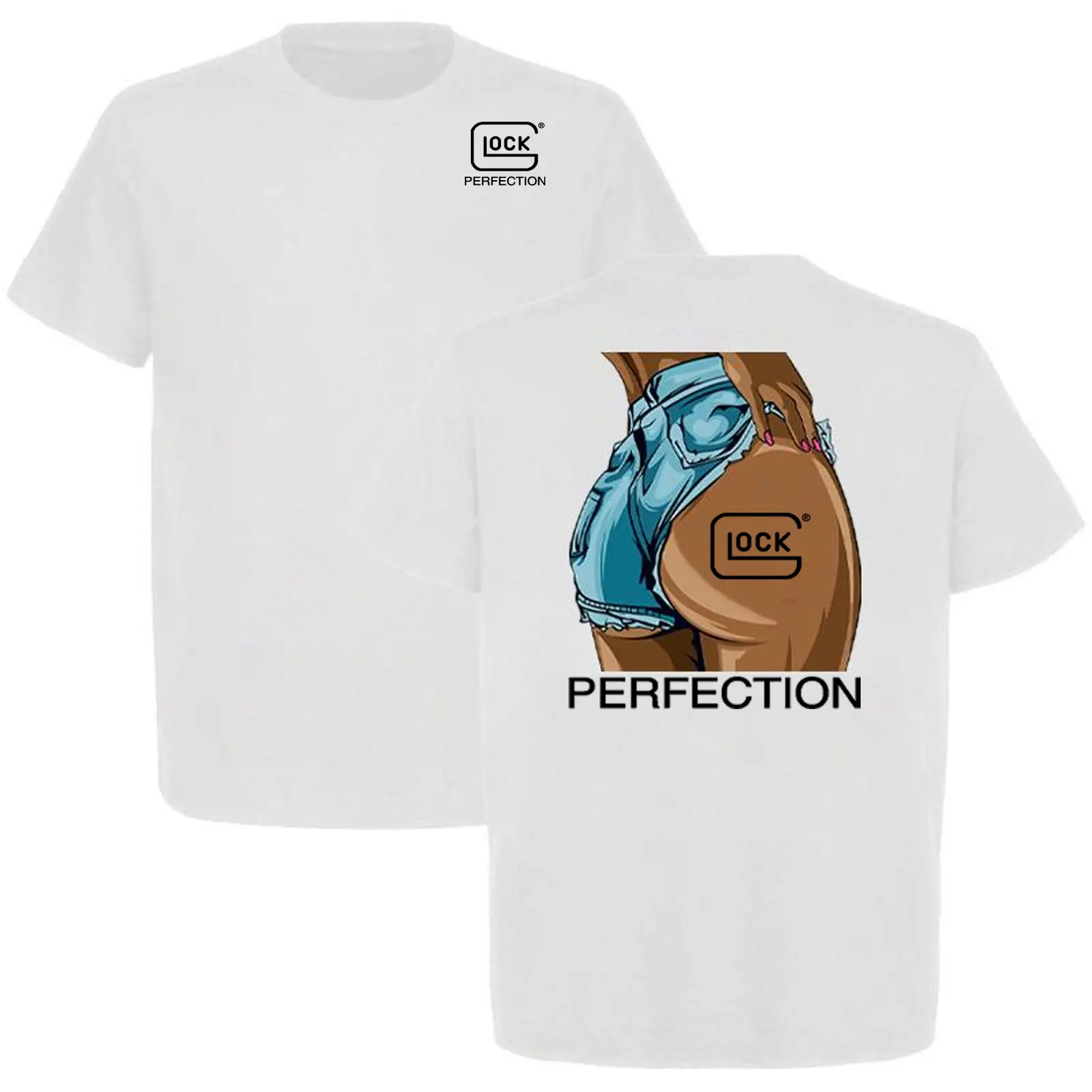 Glock Sexy Girl Life Style T-Shirt, Gift for Glock Fans, Unisex Short Sleeve Casual 100% Cotton, Tactical Gear, Made in USA