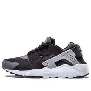 (GS) Nike Huarache Run 'Black Wolf Grey White' 654275-001