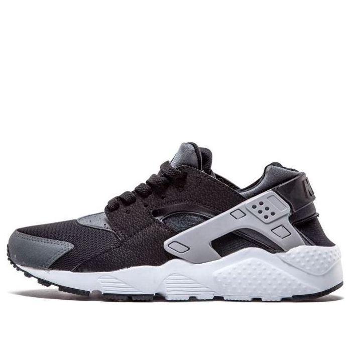 (GS) Nike Huarache Run 'Black Wolf Grey White' 654275-001