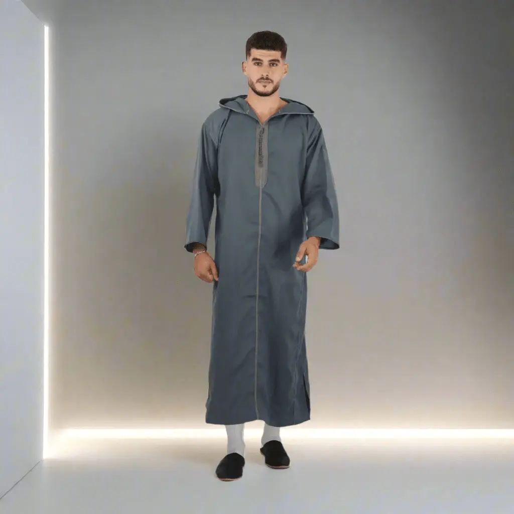 Moroccan Djellaba Carbon Grey