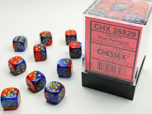 Chessex Dual Color 12mm Mini D6 Dice