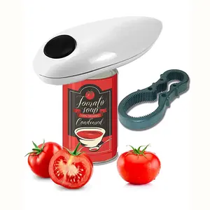 One Touch Electric Can Opener Easy Open Any Can Size with Smooth Edge, Hands Free and Battery Operated Electric Can Openers for Kitchen, Kitchen Gadget Electric Can Opener for Seniors with Arthritis Traditional Utensils