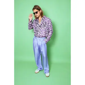 Salinas Silk Trouser Lilac Man