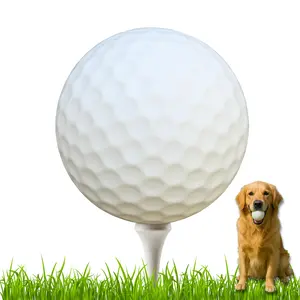 Golf Dog Toy Ball – Interactive Dog Toy for Enrichment, Fetch & Aggressive Chewers – Stuffing-Free, Natural Rubber – Fits Ball Launchers – Durable, Non-Toxic – Gift for Golf Lovers & Dogs