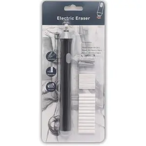 Electric Eraser/Automatic Rubber - 22 count Refills Included (0.1 inch and 0.2 inch) - Sketch, Architects, Engineers & Students