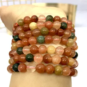 red quartz bracelet beautiful