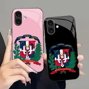 Dominican Republic Coat of Arms Case Republica Dominicana Emblem Case Cover for iPhone 17/16/15/14/13 Pro Max & Samsung S25---975
