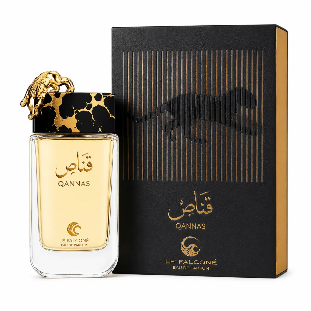LE FALCONE Qannas Eau de Parfum for Men 90ml | Long-Lasting Warm Spicy Woody Fragrance