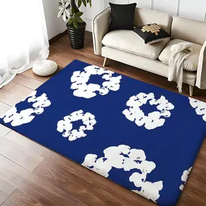 Luxury DDenim Hot TTears Floor Mat Luxury Velvet Doormat Water Absorbent Non-Slip Floor Mat, Soft Shaggy Carpet for Bathroom Kitchen Living Room Bedroom Entrance, Washable Anti-Skid Indoor Outdoor Rug Home Decor