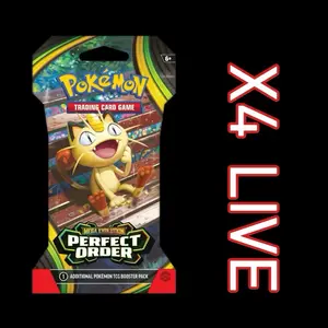 LIVE RIP: 4 SLEEVED Perfect Order Booster Packs