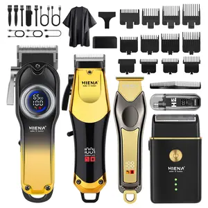 5-piece men's electric trimming set, men's professional wireless hair clipper, beard trimmer, electric shaver set, rechargeable hair clipper, men's household beard trimming set, barber.