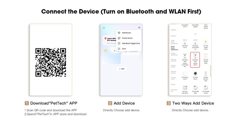 Geoorood Automatic Cat Feeder with Camera, 1080P HD Video, 2.4G WiFi Smart Pet Feeder with One-Way Audio, 4L Large Capacity, Dual Bowl Design for Cats and Small/Medium Dogs Geoorood Automatic Cat Feeder with Camera, 1080P HD Video, 2.4G WiFi Smart Pet Feeder with One-Way Audio, 4L Large Capacity, Dual Bowl Design for Cats and Small/Medium Dogs