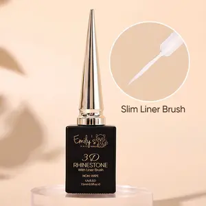 3D Rhinestone With Liner Brush (None Wipe) 15ml