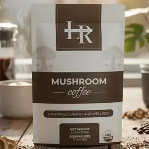 Organic Arabica Mushroom Coffee Blend – 180g | Coffee Mix with MCT Oil & 6 Mushrooms | Premium Daily Coffee Drink