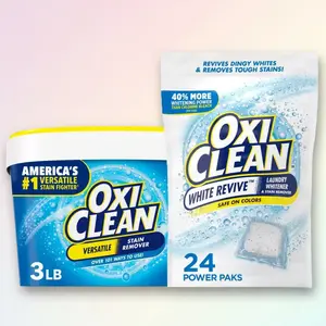 OxiClean Versatile Stain Remover Powder 3lbs - Stain Remover for Clothes Carpets, 3lbs, for Tough Stains, Easy to Use, Value Pack