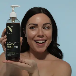 Dr Natural Black Liquid Soap - Natural Cleaner and Moisturizer for Skin