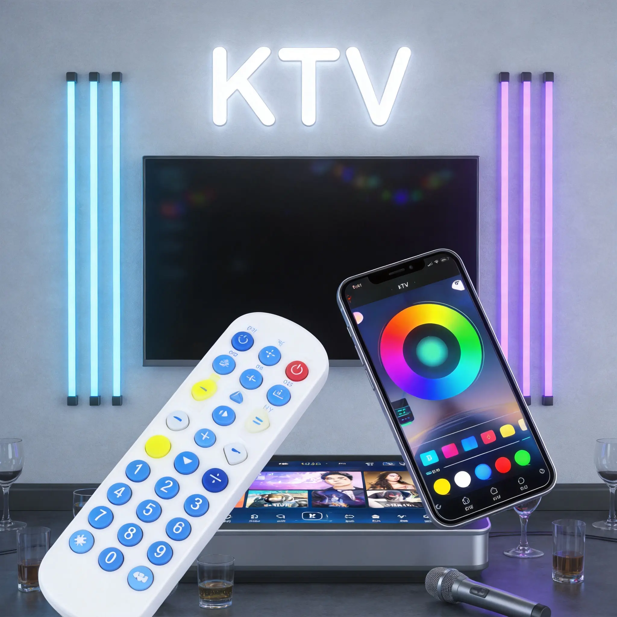 Smart LED Music Sync Party Speaker with 5V USB Home Theater Sound System, Mobile App Voice Control, Bluetooth Remote, Sound-Activated RGB LED Light Strip, Breathing-Running Water Effect, Dynamic Line Chasing, Bouncing Lights, Water Resistance for Events