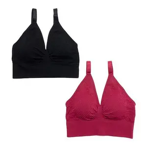 Rhonda Shear 2-pack Rose Jacquard Ahh Bra Set