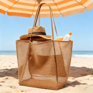 Post-gym coffee? This mesh tote holds your workout gear and doubles as a casual bag—breathable fabric keeps clothes fresh, and the slim shape fits locker shelves easily