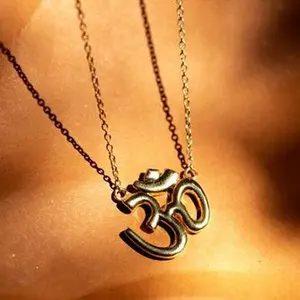Om Gold Necklace for Women and Men - Fashion Accessory