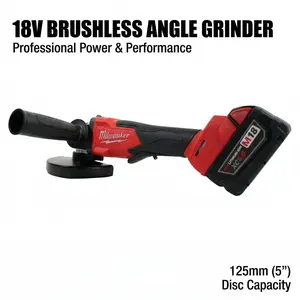 Milwaukee 18V 125mm Brushless Angle Grinder
