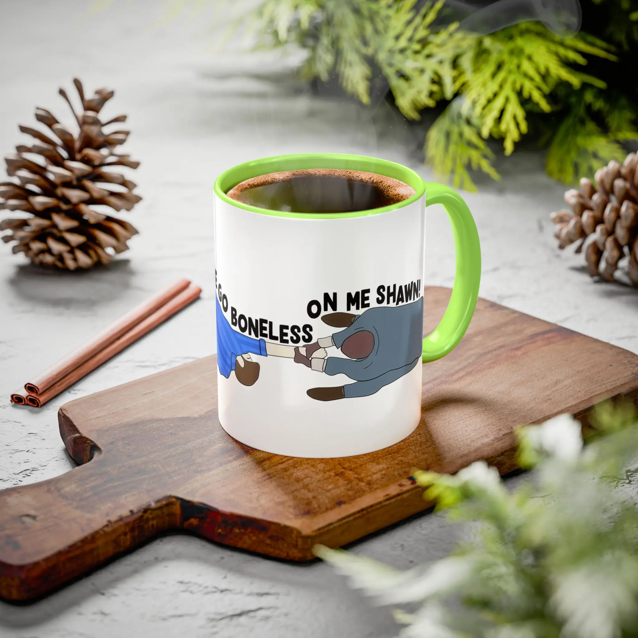 Don't You Dare Go Boneless On Me Shawn Mug 11Oz, Psych Tv Show Coffee Mug 11Oz 15Oz
