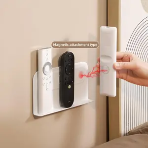 Remote Control Magnetic Tape Storage, Wall Mounted No Drilling, Strong Magnetic Patch Plug Board, Fixed Hook, Space-Saving Design, Easy Installation, Punch Free Organizer, Room Organizers