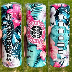 Starbucks 20 oz Tumbler with Skinny Design and Double Wall Vacuum Insulation Technology Drinkware