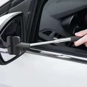 2pcs Scalable portable wiper: perfect for cleaning car rearview mirrors, gas station windows, shower windows, and windshields! Car Windshield Cleaner