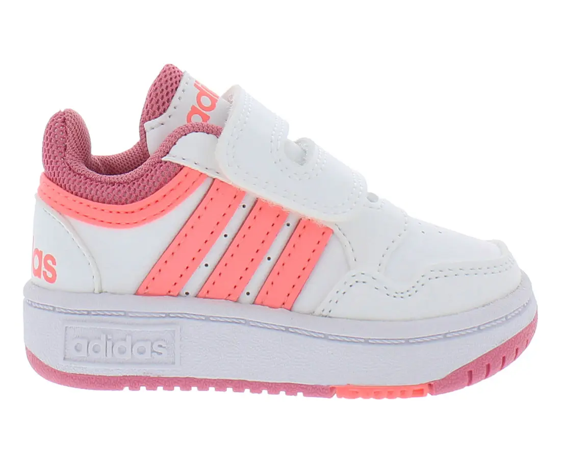 Adidas Hoops 3.0 Cf Infant/Toddler Shoes, Sports Sneakers, Hook & Loop, Synthetic Leather, Faux Leather