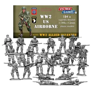 Wargames Delivered Victrix 12mm US Airborne Miniatures - Detailed WWII action Figures