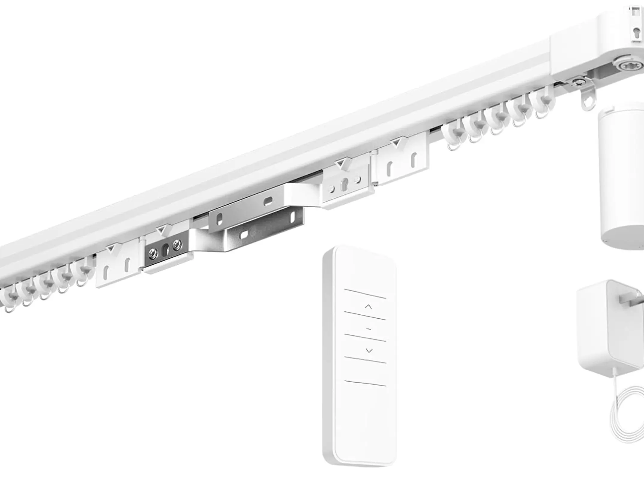 Smart Mini40 Motorised Curtain System, 60kg Load Capacity, Remote Control, Voice and App Compatible