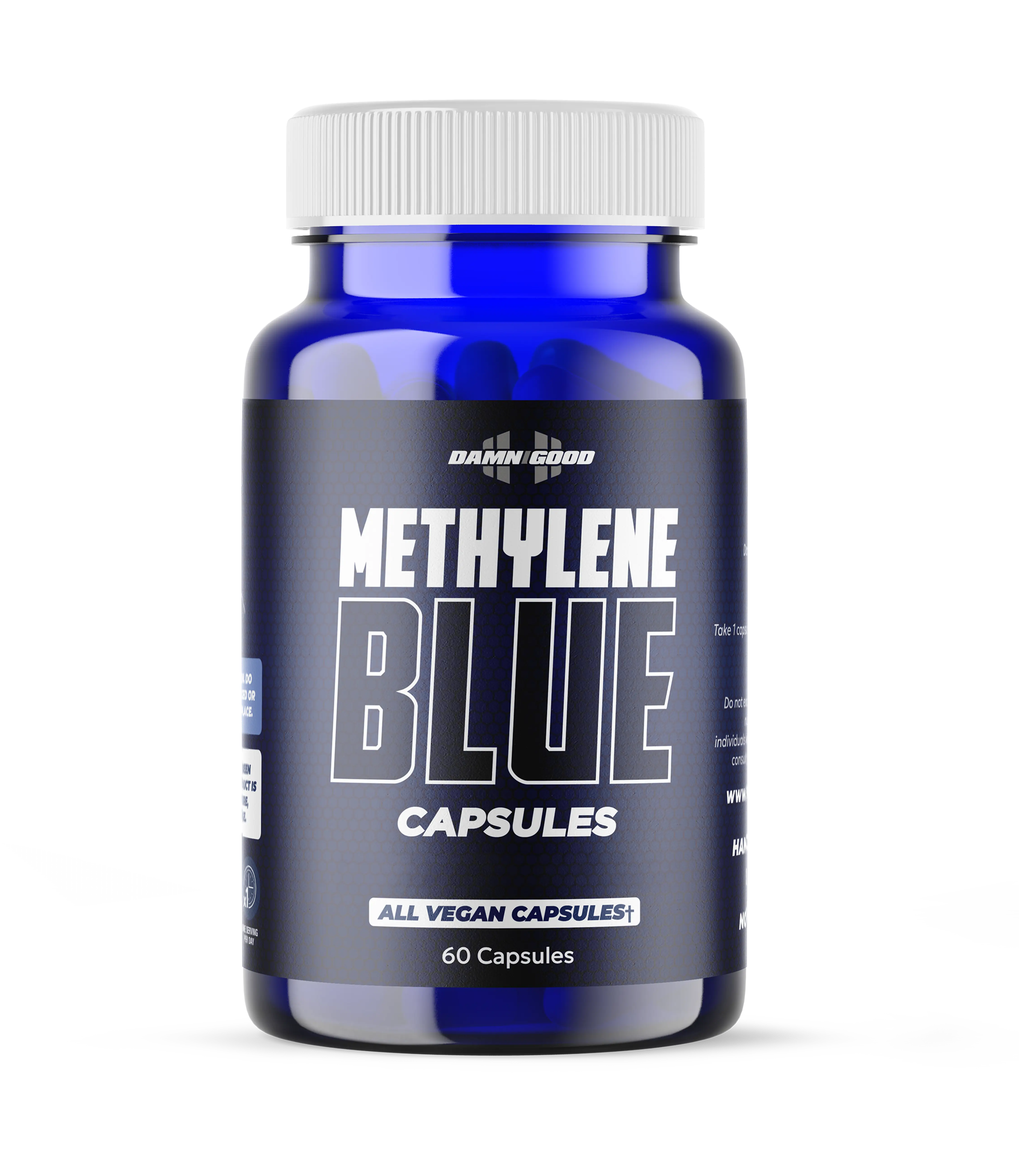 Damn Good™ Methylene Blue Capsules - Healthcare Fitness Supplement, Clean Fitness Supplement, 60 Capsules (30 Servings), Vitamin