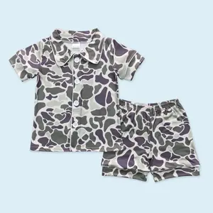 Camouflage kids boy summer pajama set
