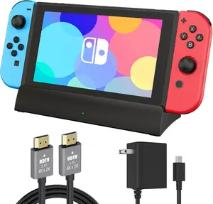 RUNTOGOL Switch TV Docking Station - Official Nintendo Switch Dock Replacement, 4K game HDMI Adapter with Included HDMI Cable, 15V-2.6A USB-C Charger rechargeable