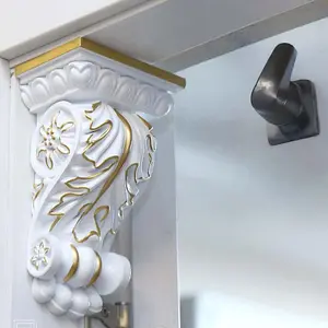 Elegant Roman Column Shelf Stand for Home Decoration, Self-Adhesive Luxury Wall Mount, Floating Shelves, Wall Mounted Shelf, Display Unit Tools Required