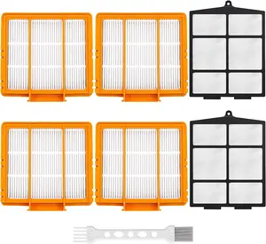 6-Pack Replacement Part for Shark AV2501AE RV2502AE AV2501S RV2520AOUS AV2510AOUS  AI Robot Vacuum Cleaner,4 x filters,2 x Pre- Filter for shark av2501s filters