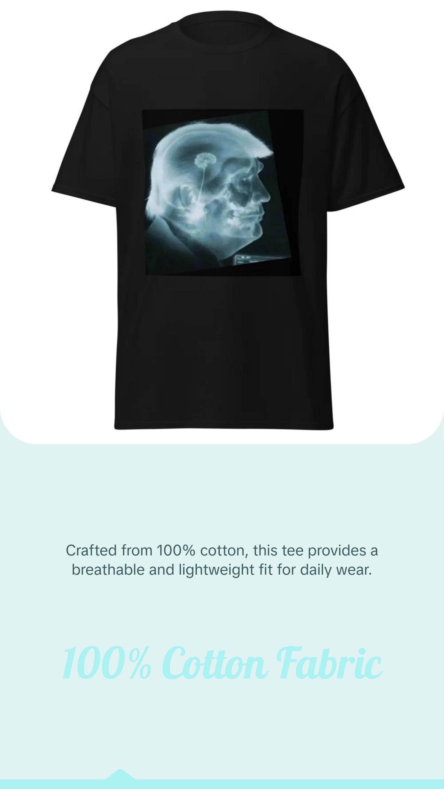 Official Donald Trump (x-Ray Trump)Unisex Classic Tee Cotton Fabric