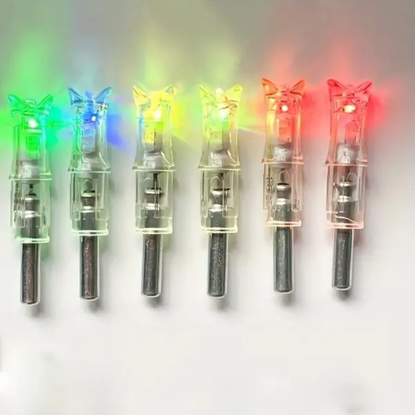 6 Pack .300 Lighted Crossbow Arrow Nocks | Durable Archery Accessory for Hunting Target Practice