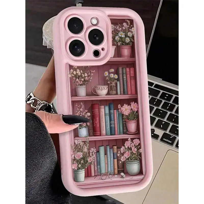Book-themed colorful slot fashion soft shockproof phone case, cute and stylish thick protective case, compatible with iPhone 11/12/13/14/15/16/17/16E/X/XS/XSMAX/12MINI/13MINI. It is the perfect Christmas gift for friends, family, or yourself.