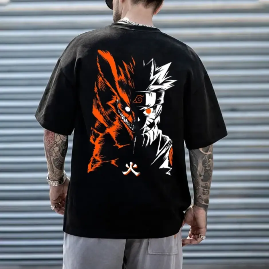 Unisex Naruto x Kurama T-Shirt, Anime Ninja Tee, Nine Tails Graphic Shirt, Manga Fan Apparel, Hidden Leaf Gift