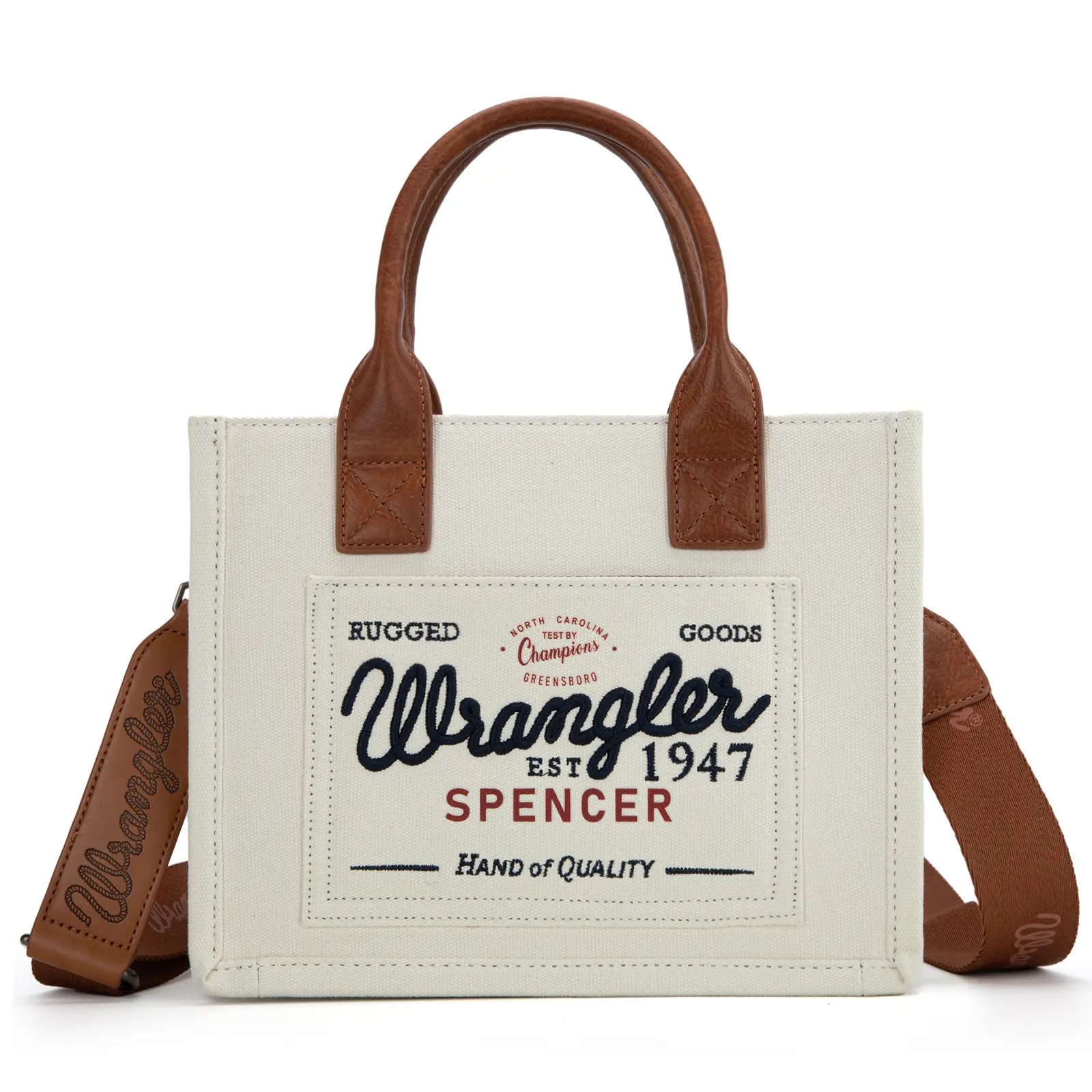 Wrangler Tote Bag  Guitar Strap Satchel Purses Multi-pockets Casual Work Bag