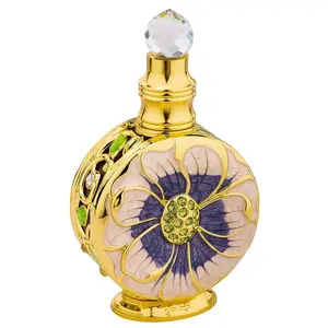 Swiss Arabian Layali - Luxury Personal EDP Spray Fragrance 1.7 oz - Long Lasting Aroma with Seductive Signature - Gold Bottle with Blue Flower Design