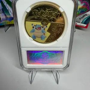 Pokémon Blastoise 1996 Gold Plated Collectible Coin Slabbed Limited Edition Display Piece Worth Collection