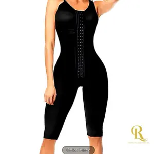 Faja Full Body Compression - Breathable and Stretchy Fabric for Reducing and Shaping, Black Color, Compression Long-Legged Colombian