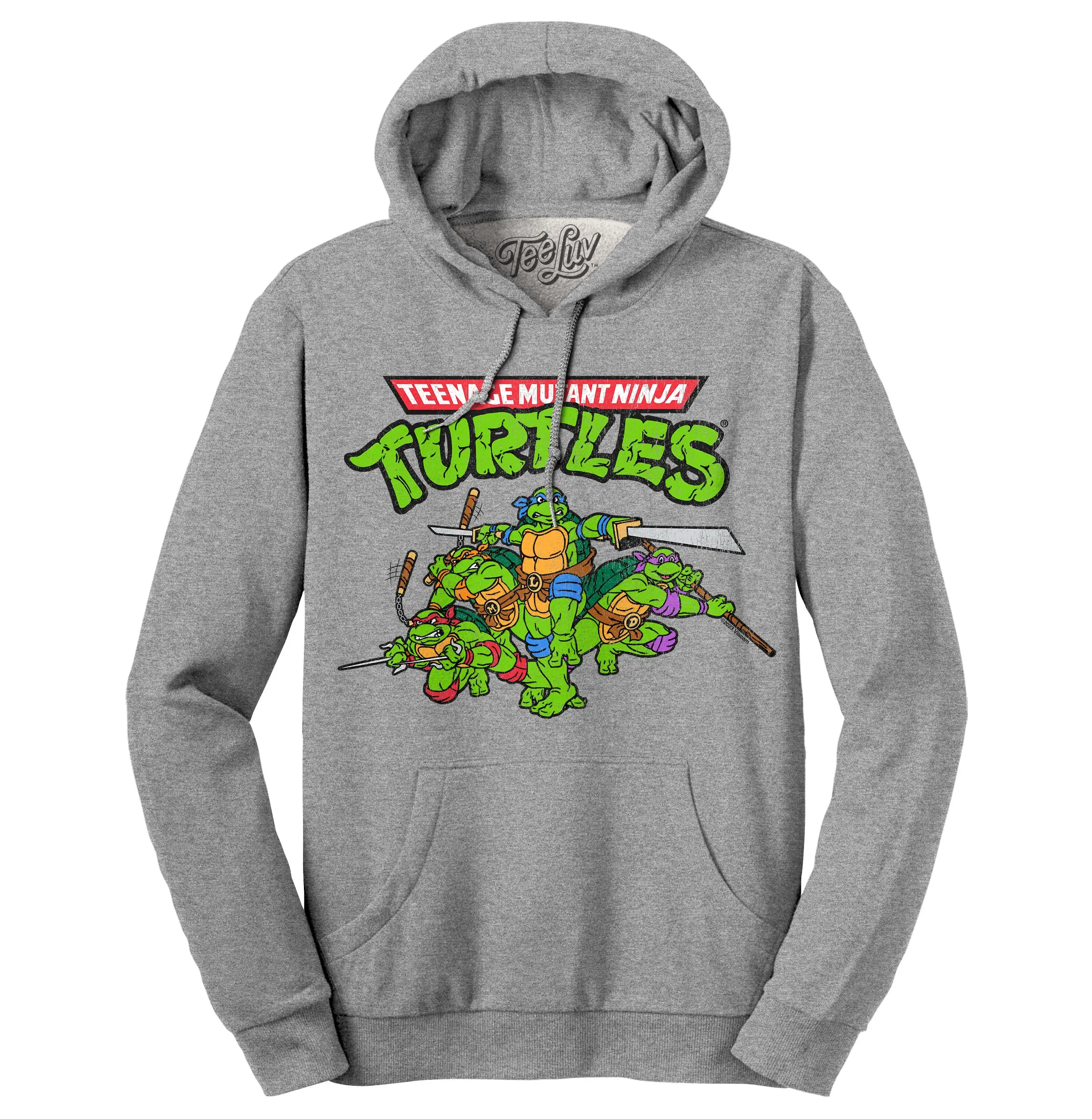 Teenage Mutant Ninja Turtles Hooded Sweatshirt - Oxford Gray