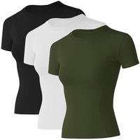 3 Pack_black&white&army Green_short Sleeve