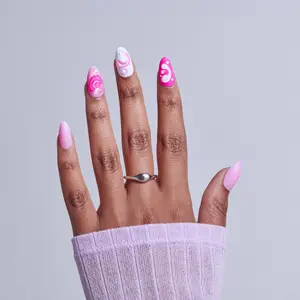 KISS NAIL DRIP Press On Glue Nails - Cheerful Meadow